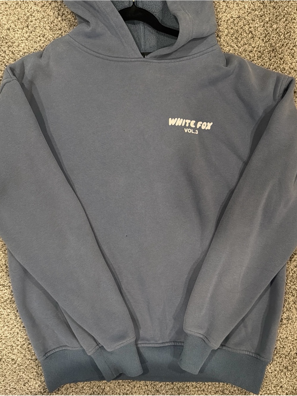 Blue White Fox Hoodie